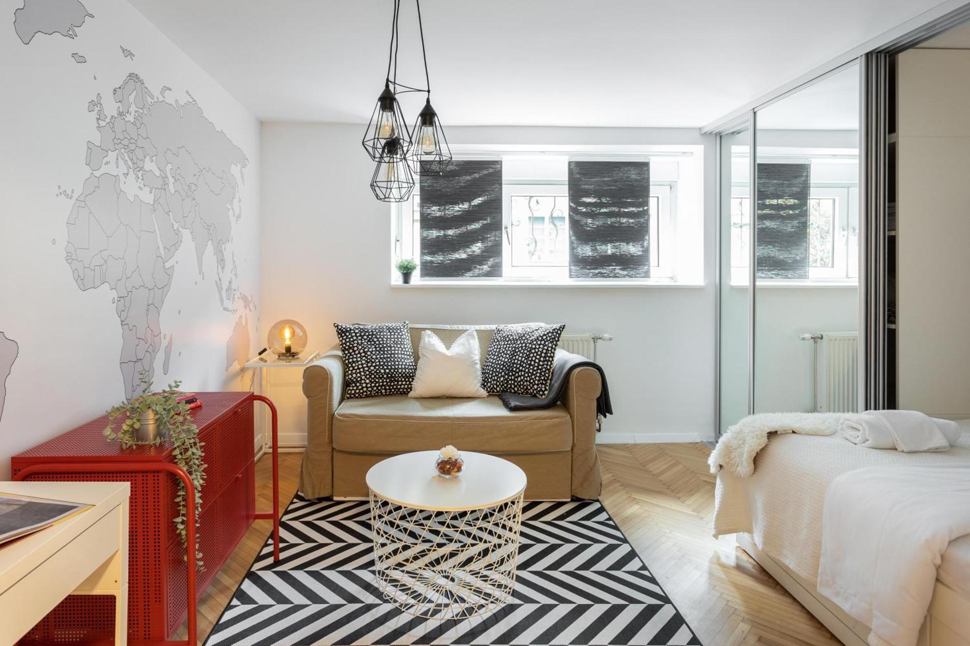 Modern Studio Near British Square Zagreb Dış mekan fotoğraf